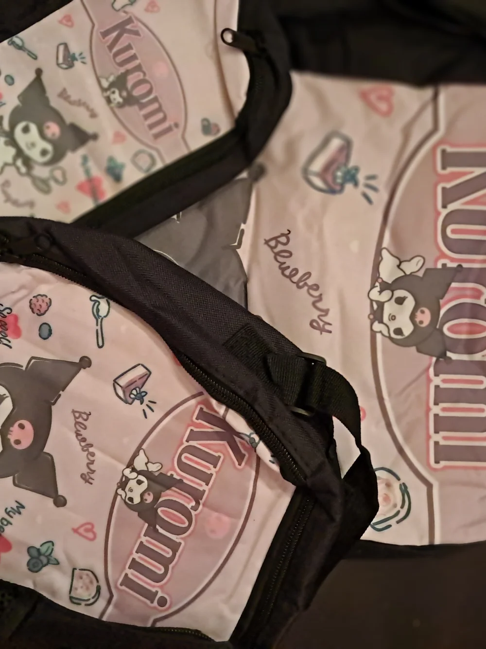 Pink Graphic Kids Three-Piece Bookbag Set
